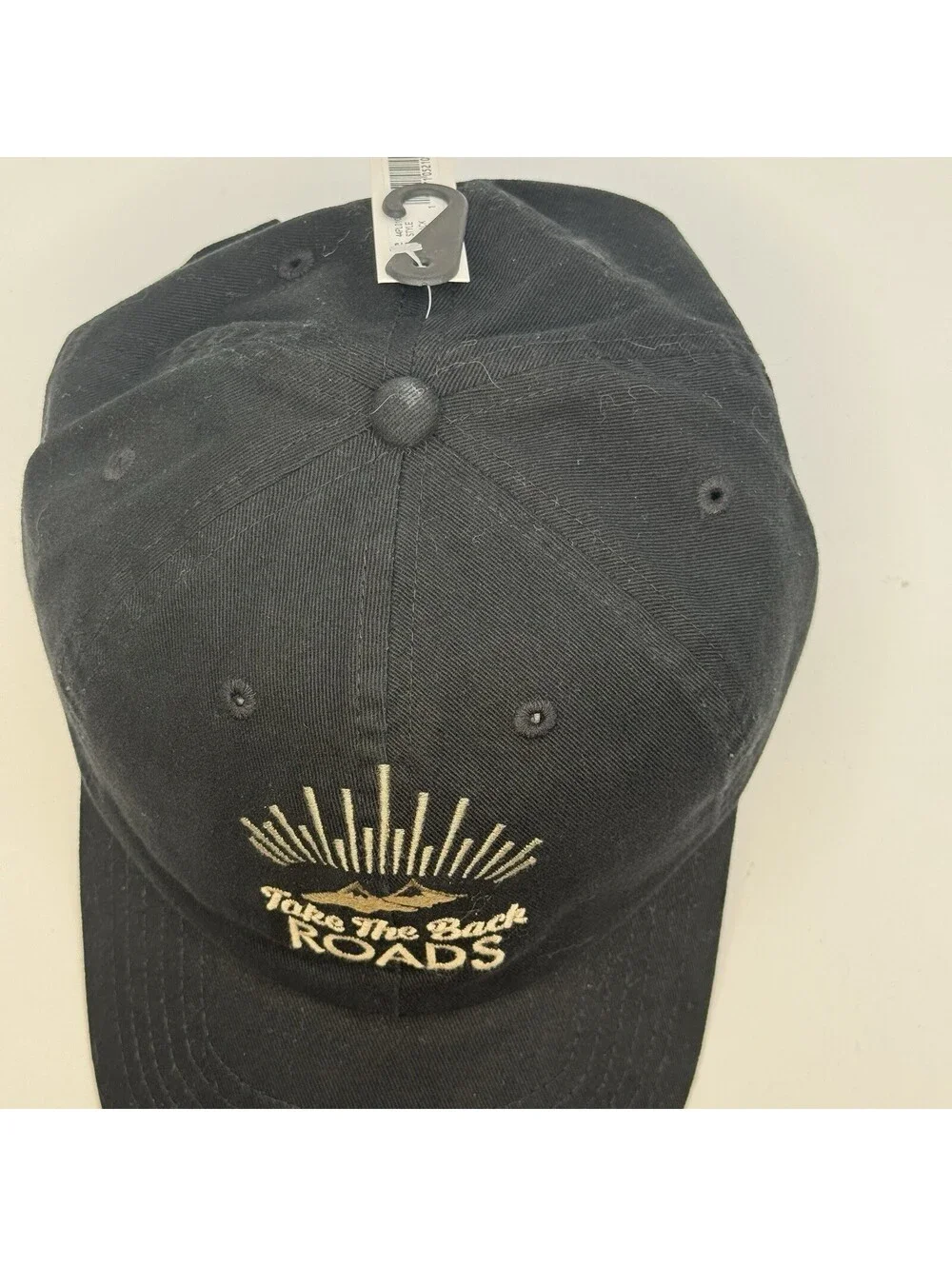 Take The Back Roads Hat Black Curved Brim Snapback Outdoor Hiking Cap